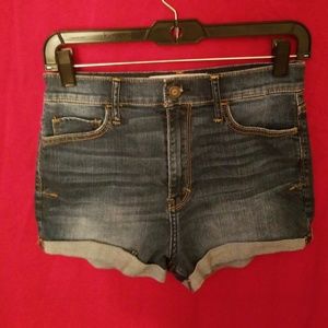 Hollister high rise Jean shorts